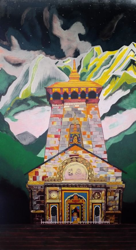 Hend Made Painting By #AK😎 Kedarnath https://youtu.be/ZmUhmbaE5XE Handmade painting order now WhatsApp NO - 8126958844 Kedarnath Painting, Mahakal Pic, Kedarnath Temple, Mahakal Pic Ujjain, Humble Quotes, God Painting, Temple Drawing, Dance Of India, Hindu Rituals