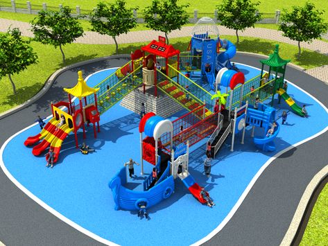 Home Made Playground Ideas, Playground Design Outdoor, Playground Design Landscape, Giant Playground, Play Equipment Outdoor, Water Park Ideas, Kids Outdoor Playground, Outdoor Kids Play Area, Play Park