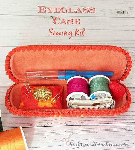 Sewing Kit Storage, Christmas Diy Sewing, Mini Sewing Kit, Sewing Case, Sew Ins, Trendy Sewing, Operation Christmas Child, Sewing Tutorials Free, Cases Diy