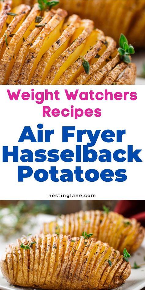 Air Fryer Hasselback Potatoes, Weight Watchers Sides, Weight Watchers Food Points, Weight Watchers Chicken, Easy Grilled Chicken, Hasselback Potatoes, Recipes Air Fryer, Healthy Side Dish, Vegetable Side Dishes Recipes