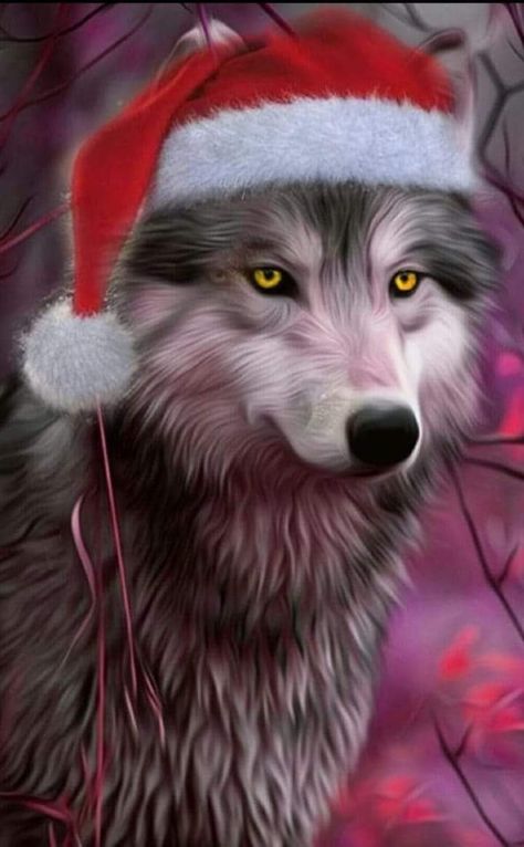 Christmas Wolves, Cabachon Ideas, Wolves Pictures, Christmas Wolf, Wolf Christmas, Beautiful Wolf, Wolf Images, Wolf Spirit Animal, Anime Friendship