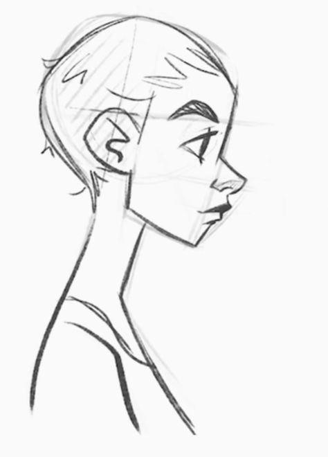 Sideways Face Reference, How To Draw Character Faces, Cartoon Side Profile Drawing, Cartoon People Drawings Simple, List Of Art Styles, How To Draw Stylized Faces, Character Silhouette Design, Disney Style Drawing Tutorial, Sideview References