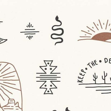 Kinsey Hotchkiss on Instagram: "desert doodles to start the week :) . all doodles are available, email or DM me if you want them!" Simple Western Doodles, Desert Doodles, Camping Desert, Mountain Camping, Desert Travel, Diy Things, Pinterest Ideas, Desert Cactus, Southwest Art