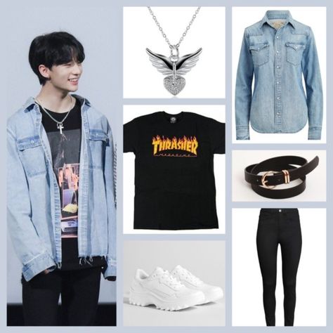 Estilo Vans, Stray Kids Outfits, Kpop Outfits, Kpop Fashion, Dance Outfits, Concert Outfit, Style Guides, Stray Kids, Korean Fashion