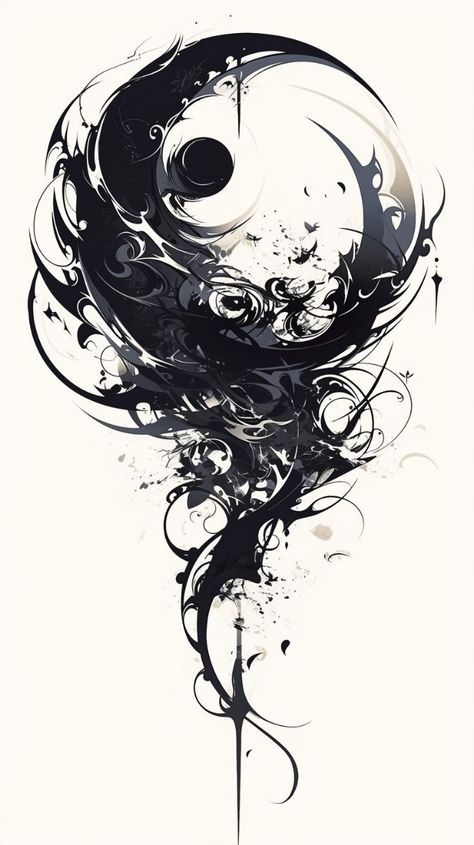 Creative Tattoo Ideas For Men Unique, Pieces Symbol, One Piece Tattoo Design, Tattoo Ideas Anime, One Piece Tattoo Ideas, Anime Tattoo Designs, Reborn Anime, Mystical Tattoos, Yin Yang Art