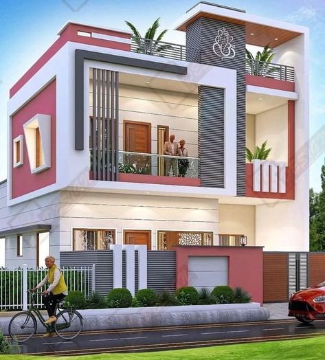 House Colour Exterior, Room Paint Designs, House Front Wall Design, Outside House Colors, House Front Elevation, Morden House, House Colour, Locker Designs, Front Wall Design