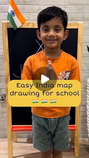 Map Learning Activities, Save India Drawing, How To Draw India Map Easily, India Map Drawing, Preschool List, Save Environment Poster Drawing, Drawing For School, Save Environment Posters, Environment Poster