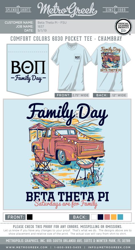 Family Day Shirts | Parents Weekend Shirts | Beta Theta Pi Shirts | Dads Day Shirts | Tailgating | Game Day Shirts | MetroGreek | Beta Theta Pi #metrogreek #greekshirts #fraternityshirts #sororityshirts fraternity #sorority #familyday #parentsweekend #beta #betathetapi Family Day Tshirt Design Ideas Sorority, Dads Day Themes Sorority, Sorority Parents Weekend Banner, Sorority Parents Weekend Shirts, Family Day Tshirt Design Ideas, Family Weekend Shirts, Sorority Family Weekend, Sorority Parents Weekend, Alpha Xi Delta Shirt