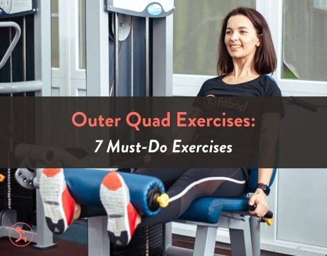 Outer Quad Exercises, Quad Gains, Never Skip Leg Day, Outer Thigh, Quad Stretch, Leg Press Machine, Squat Machine, Quad Exercises, Front Squat