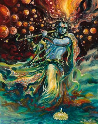 Abhishek Singh, Krishna, Water, Art