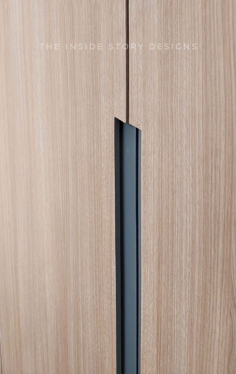 Concealed wardrobe handles have been very trendy and are a favourite in our designs. We enjoy using minimal solutions in our work do create an aesthetically pleasing product.#interiors #interiordesign #interiordesigner #pune #bedroom #wallpaper #concealed #innovative #design #designer #wardrobedesign #wardrobe #designer #renovation #budgetrenovation #budgetfriendly #affordable #designcompany #residential #residentialinteriors #modernwardrobe #pinterest #trendy #latest #india #minimal #minimalism Latest Wardrobe Handle Design, Concealed Handles Wardrobe, Concealed Wardrobe, Handleless Wardrobe, Modern Wardrobe Handle Design, Muji House, Hall Stairs, Scandi Bedroom, Muji Home