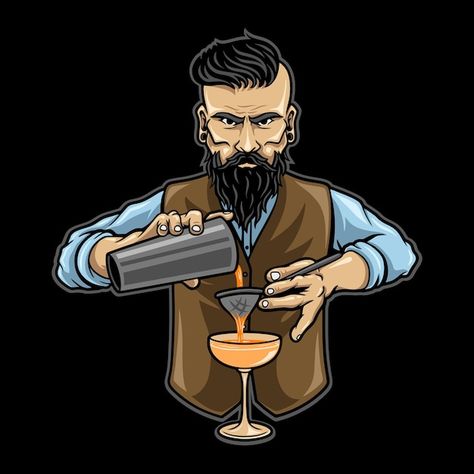 Bartender hombre vector premium | Premium Vector #Freepik #vector #pub #barman #beber-alcohol #barista About Character, Profile Drawing, Man Vector, Character Profile, Vector Photo, Premium Vector, Vector Free, For Free, Neon