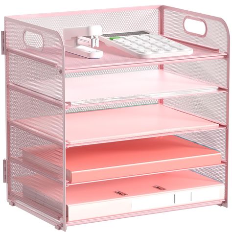 PRICES MAY VARY. ✏️ Handle Design: The portable handle design which makes the paper tray organizer easy to move and place where you need it! ✏️ Large Capacity: The 5-tier desktop file organizer is perfectly sized to maximize space without sacrificing functionality. ✏️ Easy to Assemble: The office organizer can be easily installed without screws and other tools. The entire installation process can be completed within minutes. ✏️ Multipurpose Use: This versatile design allows this desk file organi Cute Locker Ideas, Paper Tray Organizer, Locker Organizer, Desk File Organizer, College Desk, Desktop File Organizer, Small Business Office, Locker Ideas, Desk File