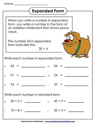 Place Value (Expanded Form) Place Value Expanded Form, Expanded Form Worksheets, Teaching Place Value, Mental Maths Worksheets, Teaching Place Values, Math Addition Worksheets, Addition Activities, Mathematics Worksheets, Expanded Form