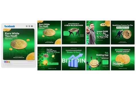 Crypto Trading Instagram Post Templates, Social ft. crypto & post - Envato Elements Graphic Kit, Crypto Trading, Blog Video, Template Site, Music Design, Business Events, Envato Elements, Web Marketing, Instagram Post Template