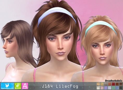 Side Part Bangs, Side Bangs Hairstyles, Side Swept Hairstyles, Pelo Sims, Side Part Hairstyles, Side Swept Bangs, Sims 4 Downloads, Sims 4 Update, Sims Hair