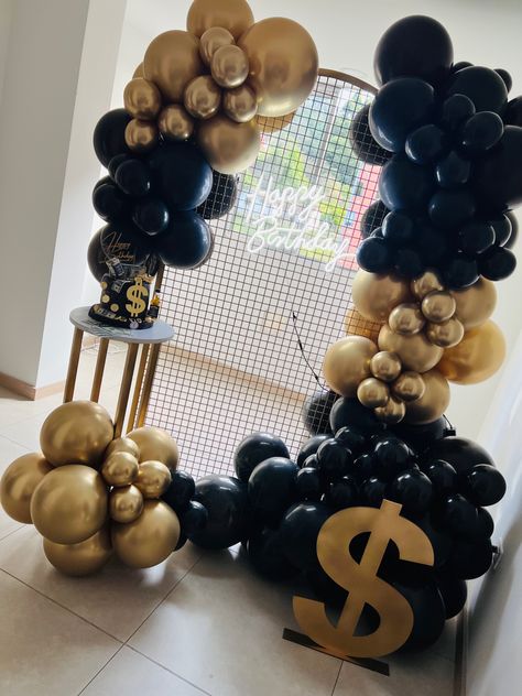 Money Theme Party Decorations, Most Wanted Party Theme, Stock Market Party Theme, Cash Party Theme, Money Theme Party Ideas For Men, Money Decorations Ideas, Narco Party Theme, Money Birthday Ideas, Money Party Theme