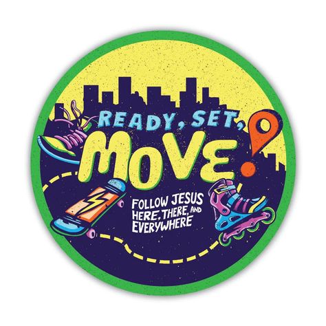 Ready Set Move Vbs, Teardrop Banner, Maker Fun Factory Vbs, Board Game Themes, Homecoming Decorations, Maker Fun Factory, Moving Kit, Sunday School Curriculum, Here There And Everywhere