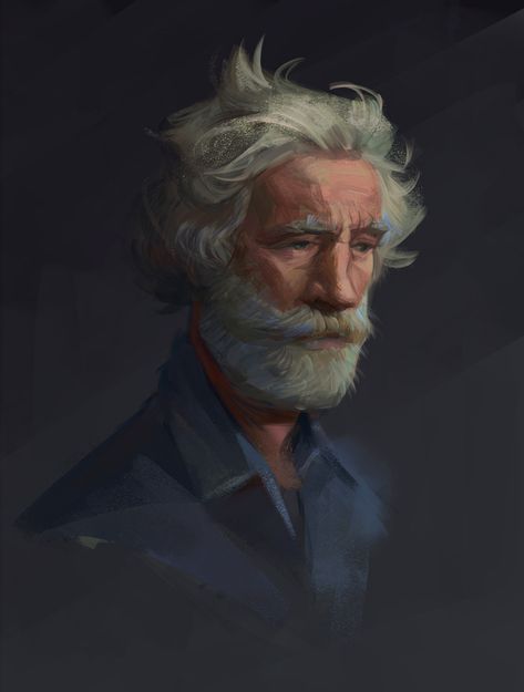 Blue Portrait, Call Of Cthulhu Rpg, Oldest Human, Fantasy Portraits, World Of Darkness, 다크 판타지, Call Of Cthulhu, Human Male, Dungeons And Dragons Characters