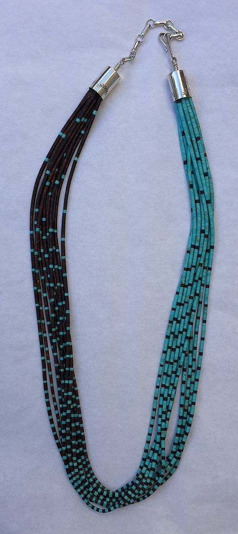 Beaded Turquoise Necklace, Indian Arts, Beaded Collar Necklace, Diy Collier, Gelang Manik, Turquoise Bead Necklaces, Handmade Wire Jewelry, Work Jewelry, Diy Schmuck