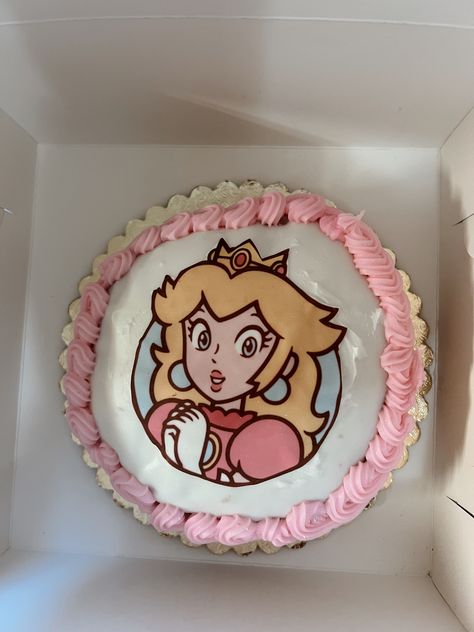 Peach Birthday Cake, Princess Peach Birthday, Peach Birthday, 10 Cake, Peach Mario, Mario Cake, Princess Cake, Theme Birthday, Kids Cake