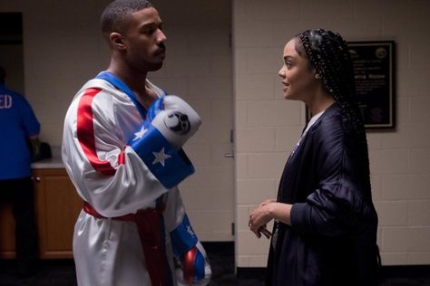 Creed II: See photos of Michael B. Jordan and Tessa Thompson | EW.com Michael B Jordan, Tessa Thompson, Jordan