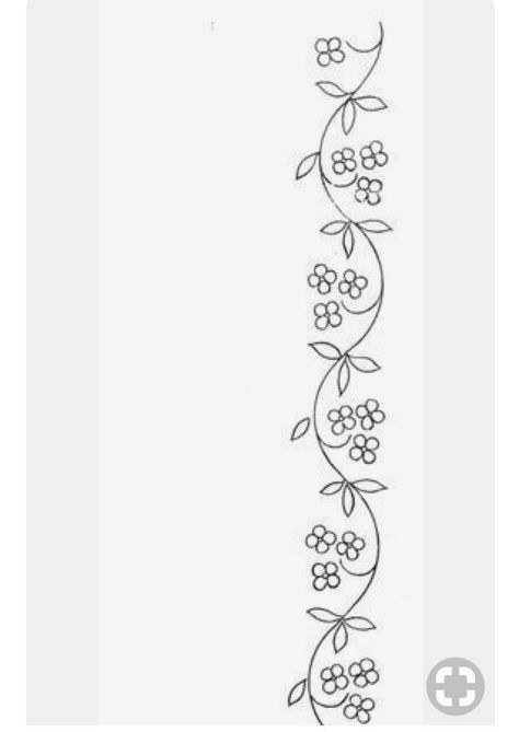 Vines With Flowers Drawing, Tablecloth Embroidery Ideas, Pottery Stencils, Basic Hand Embroidery Stitches, Hand Embroidery Patterns Free, Simple Hand Embroidery Patterns, Simple Embroidery Designs, Motifs Perler, Diy Embroidery Designs