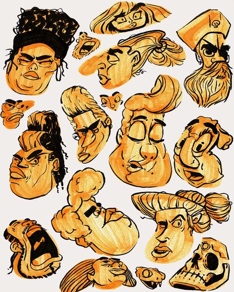 #art #artist #artoftheday #artwork #characters #characterdesign #characterillustration #conceptart #creative #design #digitalart #draw #drawing #doodle #everyday #expression #faces #heads #illustrator #illustration #inkart #inkdrawing #portrait #puzzle #shape #sketch⁣ #sketchbook #paper #TOUCHmarker Face Shapes Cartoon, Shape Sketch, Puzzle Shape, Personal Illustration, Chara Design, Sketchbook Inspo, Principles Of Design, Character Sketches, Design Animation