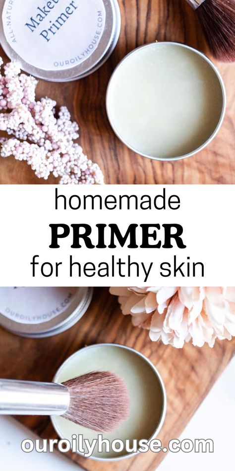 Make Your Own Cosmetics, Diy Natural Makeup Recipes, Homemade Makeup Products, Diy Organic Makeup, Homemade Skin Care Recipes Diy, Diy Makeup Primer, Homemade Primer, Homemade House Cleaners, Our Oily House