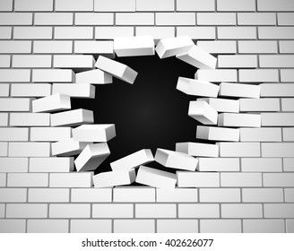 Brick Wall Drawing, Imagination Images, Music Themed Decor, Brick Wall Wallpaper, Tattoo Apprenticeship, Break Wall, Cut Out Art, Brick Art, Nature Art Drawings