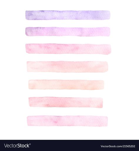 Background Pastel, Watercolor Set, Hand Drawn Vector, Pink And Purple, Brush Strokes, Purple Color, The White, Adobe Illustrator, White Background