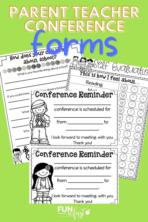 Conference Reminder, Parent Conferences, Parent Teacher Conference Forms, Parent Teacher Conference, Conference Forms, Teaching Profession, Parent Teacher Conferences, Teacher Conferences, Parent Teacher