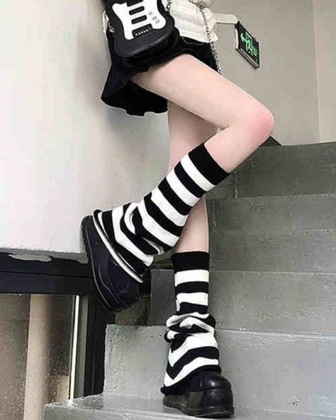 🍂 Leg warmer outfits for autumn and winter are here! Stay cozy and stylish—get your leg warmers now! 🧦✨ 🧦 Shop here: https://www.devilinspired.com/ZUO-BIAN #autumnfashion #WinterStyle #legwarmers Striped Leg Warmers, Leg Warmers Outfit, Wool Leg Warmers, Steampunk Fashion Female, Knitted Leg Warmers, Y2k Accessories, Knit Leg Warmers, Leg Warmer, Makeup Clothes