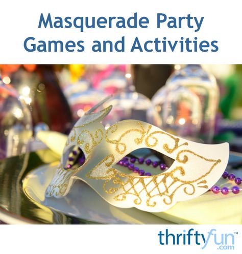 This is a guide about masquerade games and activities. Planning games and activities that complement your masquerade themed party just adds to the fun. Masquerade Party Games, Masquerade Themed Party, Masquerade Party Centerpieces, Masquerade Party Themes, Mascarade Party, Girls Birthday Party Games, School Dance Ideas, Party Games For Adults, Sleepover Party Games