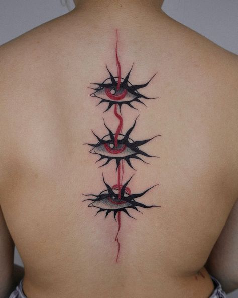 Black And Red Tattoo Design, Red And Black Tattoos, Black Red Tattoo, Tattoo Uk, London Visit, London Tattoo, Red Tattoos, Eye Tattoo, I Have Done