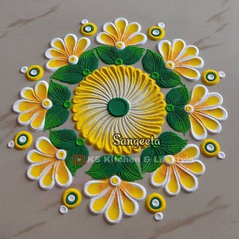 Drawing Rangoli, Simple Easy Rangoli, Simple Rangoli Designs, Easy Rangoli Designs Videos, Very Easy Rangoli Designs, Rangoli Designs Photos, Rangoli Designs Simple Diwali, Easy Rangoli Designs Diwali, Rangoli Side Designs