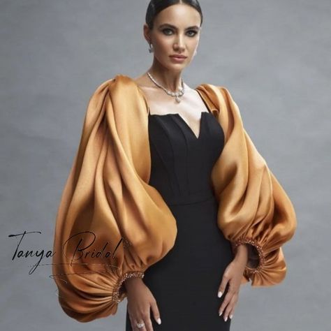 Fashionable Long Puffy Lady Detachable Sleeves For Event Party Dress Bling Bling Hand Bead Cuff Arm Accessories - AliExpress 320 Puffy Sleeve Dress, Arm Accessories, Formal Wear Women, Detachable Sleeves, Occasion Dresses Wedding, Event Party, African Dress, Wedding Guest Outfit, Edgy Fashion