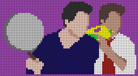 Friends Tv Show Perler Beads, Friends Alpha Pattern, Friends Perler Beads, Friends Cross Stitch Pattern, Hammer Beads, Friends Blanket, Monica Chandler, Joey Chandler, Friends Crochet