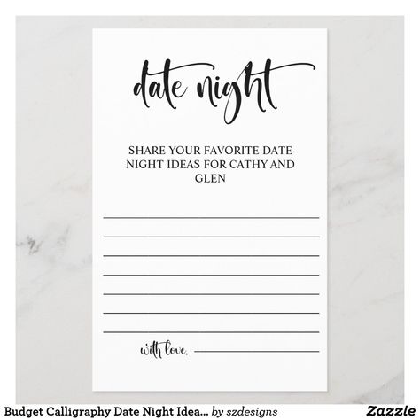 Card Template, Shower Ideas, Letter Board, Sign Poster, Note Pad, Date Night, Thank You Cards, Bridal Shower, Budgeting