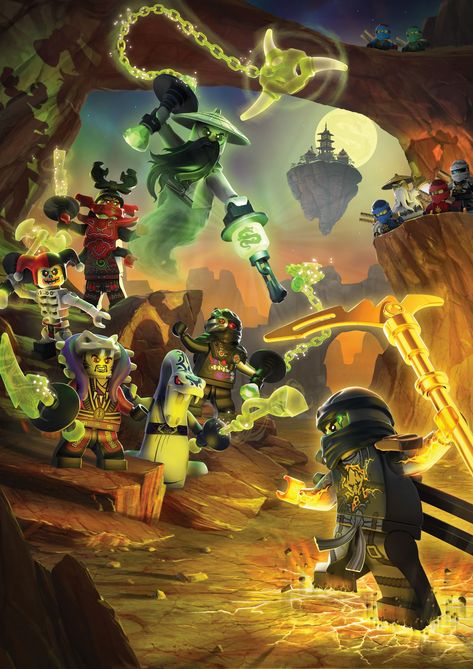 Ninjago Season 7, Ninjago Masters Of Spinjitzu, Ninjago Pictures, Lego Ninjago Birthday, Lego Poster, Lego Wallpaper, Ninjago Birthday, Ninjago Lego, Marvel Superheroes Art