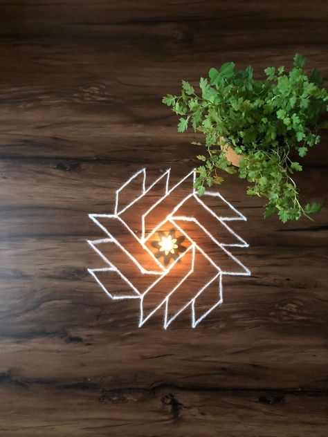 Easy Rangoli Designs With Dots, Dotted Rangoli Design, Swastik Rangoli, Dotted Rangoli, Rangoli Photos, Simple Rangoli With Dots, Diy Photo Wall, Simple Art Designs, Creative Rangoli