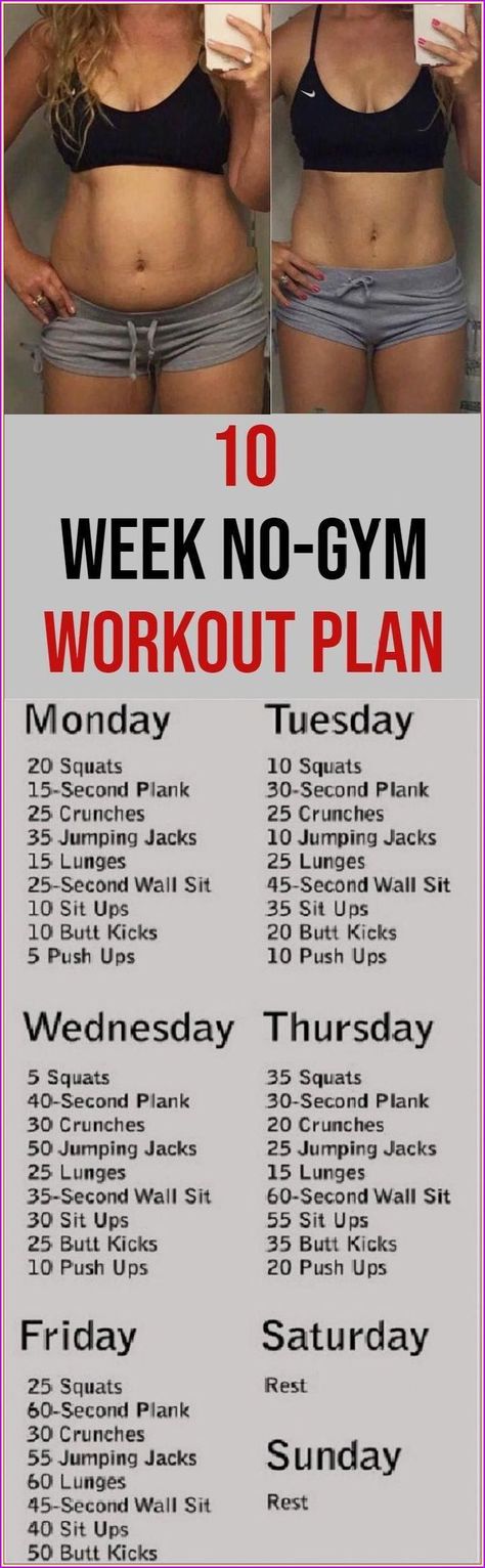 No Gym Workout, 10 Week No Gym Workout, Gym Workout Plan, Month Workout, No Gym, Workout Without Gym, Trening Fitness, Body Workout Plan, Workout Plan Gym