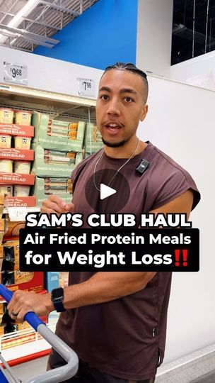 268K views · 6.1K reactions | If you have an air fryer and you’re on a weight loss journey, these are must grabs from Sam’s Club👊🏾

These foods are all high in protein, simple to make, and taste incredible in the air fryer! 

Comment the word “PROTEIN” if you want me to send over my Sam’s Club protein grocery list for your next grocery haul‼️
 #airfry #airfryer #protein #highprotein #macrofriendly #fitness #fitnesstips #nutrition #mealprep #grocery #grocerystore #abs #loseweight #weightloss #samsclub | Trent Harrison Sams Club Meal Prep Ideas, Air Fryer High Protein Recipes, Sams Club Shopping List, High Protein Air Fryer Recipes, Protein Grocery List, Trent Harrison, Sams Club Shopping, Johnny Hadac, Carb Free Recipes