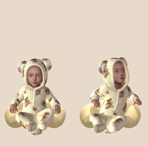 Infant bear onesie pyjama Sims 4 Pyjamas, Sims 4 Onesie, Sims 4 Cc Onsies, Ts4 Infant Cc Pacifier, Sims 4 Infant Swaddle, Cute Pijamas, Infant Onesies Sims 4, Teddy Bear Onesie, Sims 4 Toddler Clothes