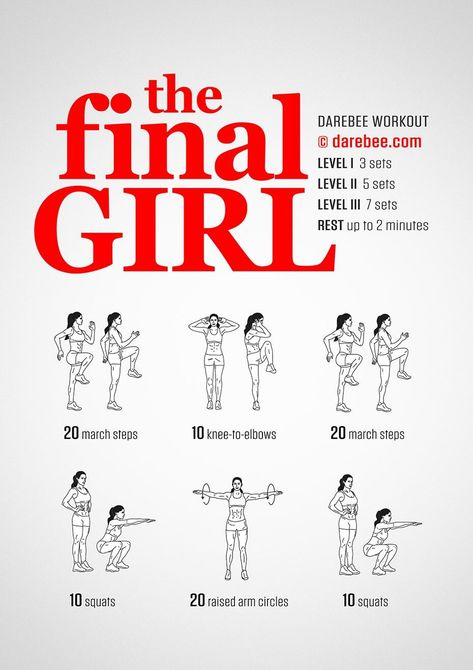 Darbee Workout, Calisthenics Women, Nerdy Workout, Darebee Workout, Cardio Yoga, Final Girl, Mini Gym, Girl Workout, Six Pack Abs Workout