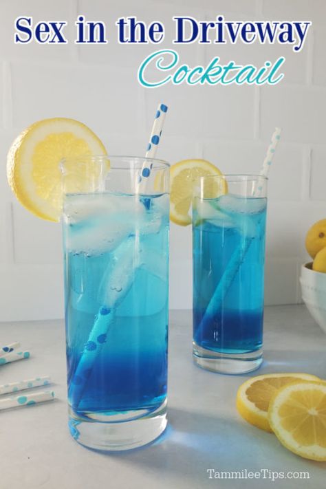 Blue Colored Cocktails Drink Recipes, Signature Drink Recipes, Truly Vodka Cocktails, Spring Mixed Drinks Cocktail Recipes, Easy Mixed Drinks With Vodka, Mixed Drinks Vodka, Sprite Cocktails, Schnapps Drinks, Drinks With Sprite