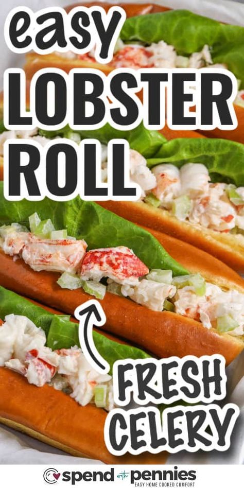 Scallop Appetizer, Lobster Roll Recipe, Lobster Roll Recipes, Mayo Dressing, On A Bun, Bacon Wrapped Scallops, Homemade Cajun Seasoning, Recipes Seafood, Seafood Recipe