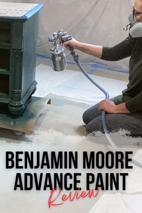 Benjamin Moore Advance Paint, Paint For Furniture, Blue Nightstands, Type Of Paint, Using A Paint Sprayer, Painted Furniture Colors, Painted Items, High Gloss Paint, Benjamin Moore Paint