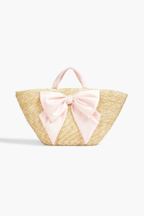 Spring Bags, Designer Totes, Eugenia Kim, Straw Tote, Pretty Bags, Beach Bags, Cute Bags, Open Top, Silver Hardware