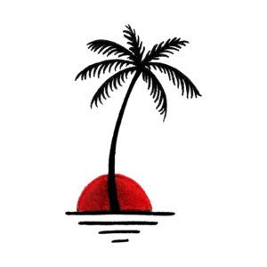 Palm Tree Drawing, Tatuagem Masculina Pequena, Traditional Tattoo Old School, Paradise Tattoo, Realistic Temporary Tattoos, Palm Tattoos, Tree Tattoo Designs, Theme Tattoo, Beach Tattoo